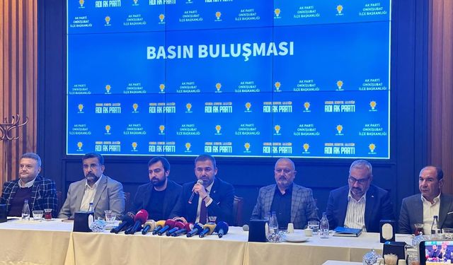 Ak Parti Onikişubat İlçe Başkanlığı'ndan Kongre Öncesi Basın Toplantısı