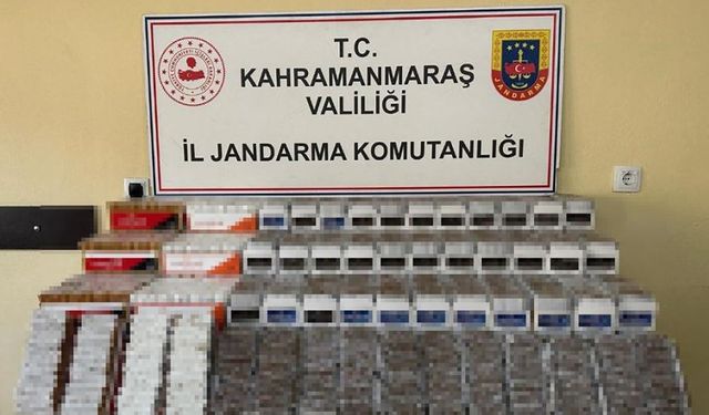 Kahramanmaraş'ta kaçakçılık operasyonu! 100 bin adet içi doldurulmuş makaron ele geçirildi