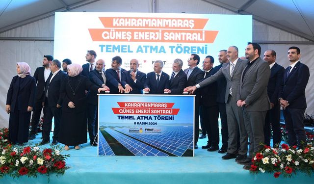 Kahramanmaraş'ta Yeşil Enerji Dönemi başlıyor: 140 Milyon TL'lik GES’in temeli atıldı