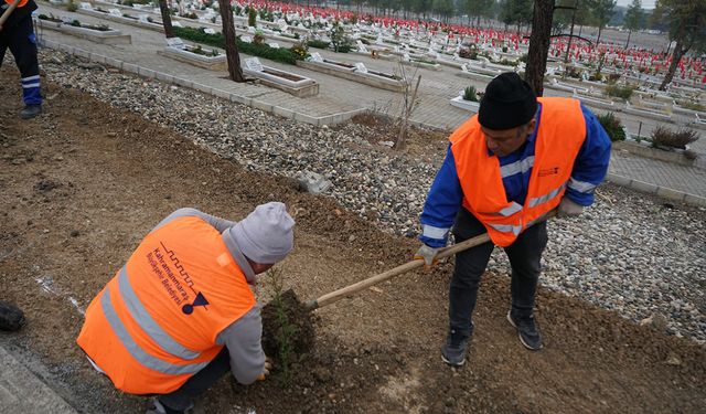 Büyükşehir Kapıçam’da çevre düzenleme çalışmalarını sürdürüyor