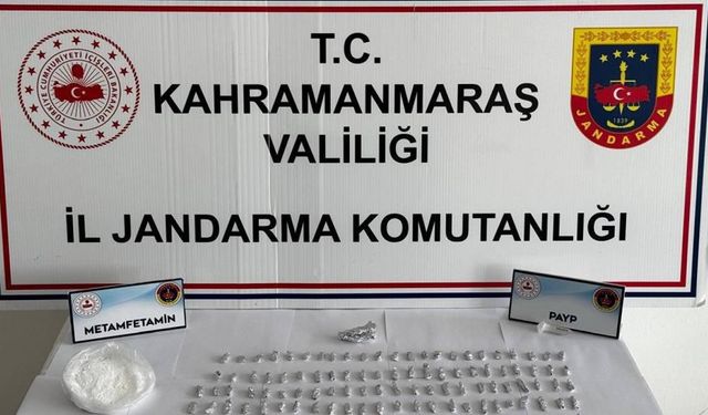 Kahramanmaraş'ta dur ihtarına uymayan araçtan uyuşturucu çıktı