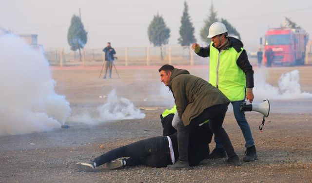 Kahramanmaraş'ta gerçeği aratmayan tatbikat