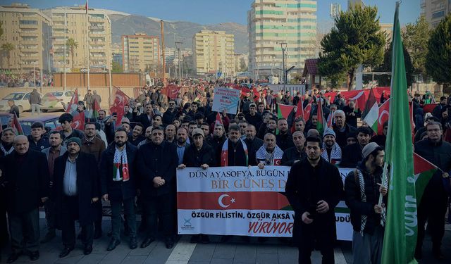 Kahramanmaraş Halkı Gazze ve Filistin İçin Sokaklarda