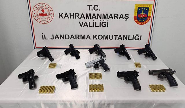 Kahramanmaraş Jandarmasından Ruhsatsız Tabanca Operasyonu