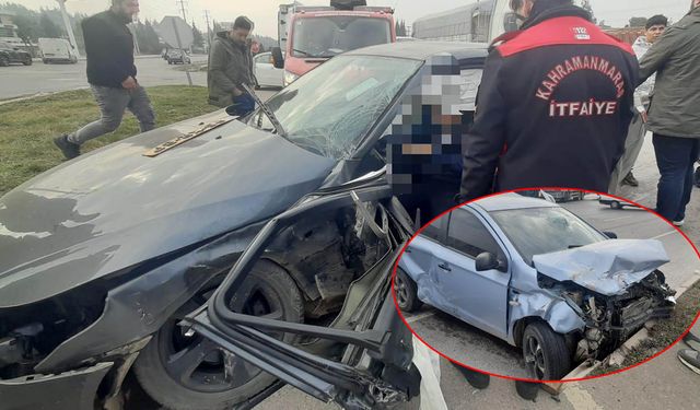 Kahramanmaraş’ta Trafik Kazası: 2 Yaralı