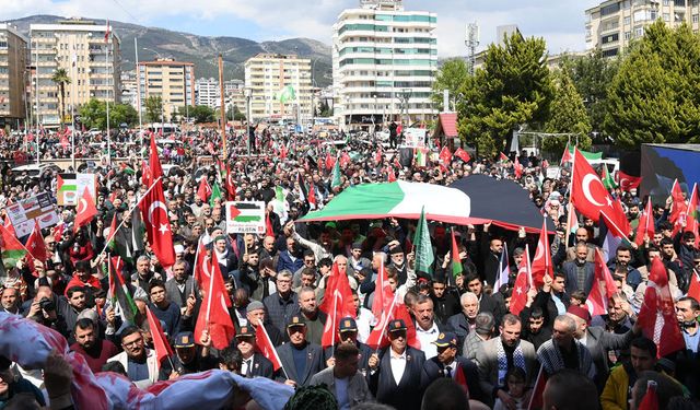 Kahramanmaraş Halkı ‘Özgür Filistin’ İçin Yürüdü