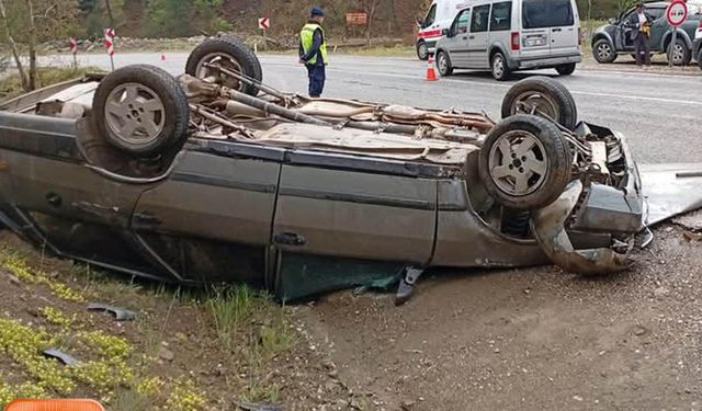 Kahramanmaraş Ilıca Yolu'nda Kontrolden Çıkan Araç Takla Attı