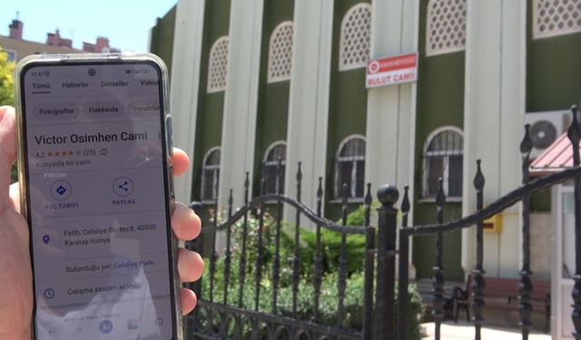 Camiye haritalarda yer ismi olarak Victor Osimhen'in ismini verdiler