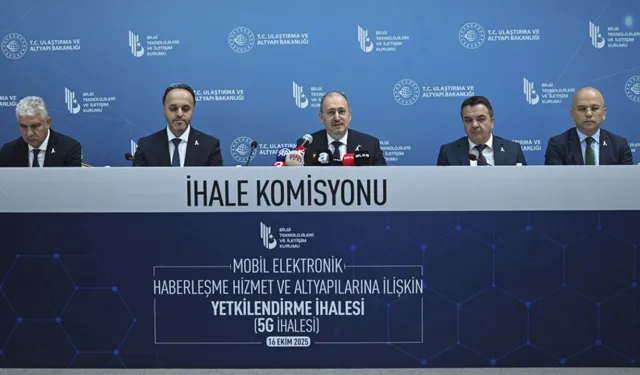 5G ihalesinde 3 GSM operatörünün verdiği teklifler belli oldu