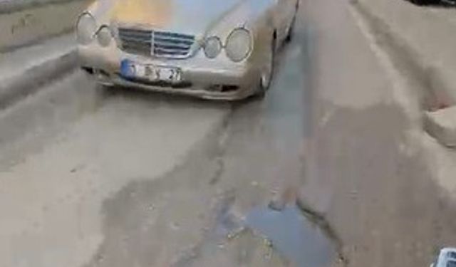 Trafiği hiçe sayan sürücü pes dedirtti!