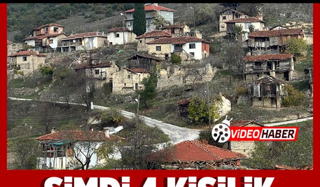 450 yıllık köy çöktü: Şimdi 4 kişilik hayalet mahalle...