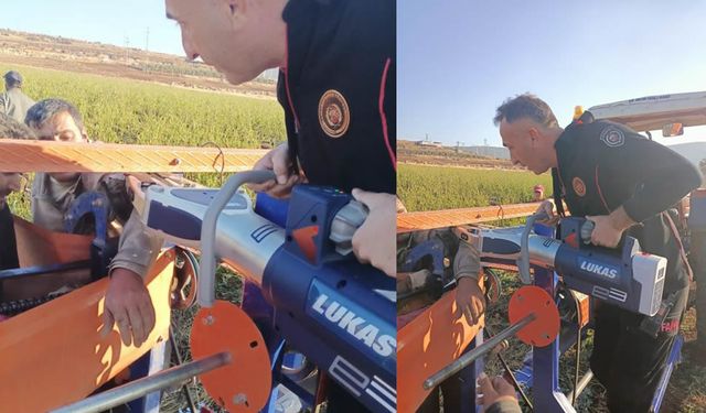 Kahramanmaraş'ta bir işci tarlada çalışırken kabusu yaşadı