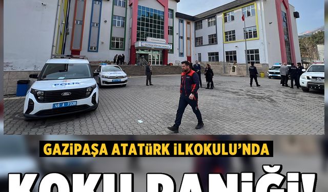 Gazipaşa Atatürk İlkokulu’nda koku paniği! Ekipler seferber oldu