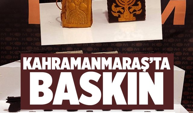 Kahramanmaraş’ta baskın, silah var tütün var… Bir detevrat