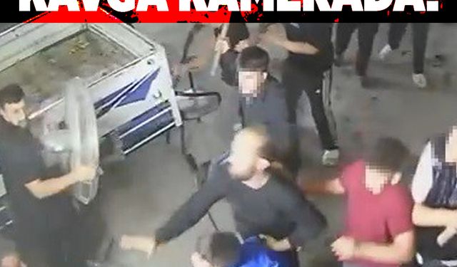 Sopa, kürek ve av tüfekli meydan savaşını andıran kavga kamerada