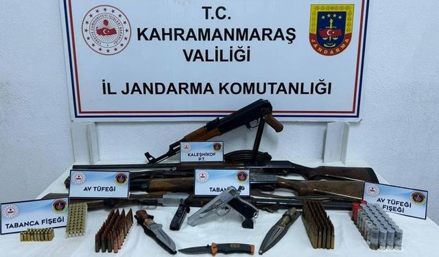 Kahramanmaraş'ta kalaşnikov ele geçirildi: 1 tutuklama
