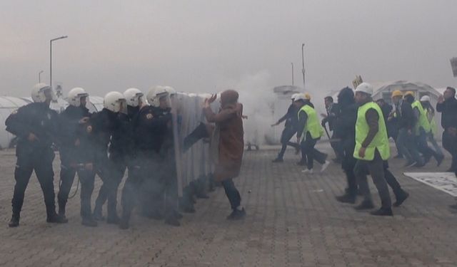 Taşlı sopalı toplumsal olaylara karşı gerçeğini aratmayan müdahale tatbikatı