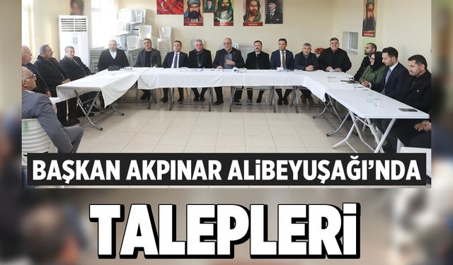 Başkan Akpınar Alibeyuşağı’nda: Talepleri Yerinde Dinledi