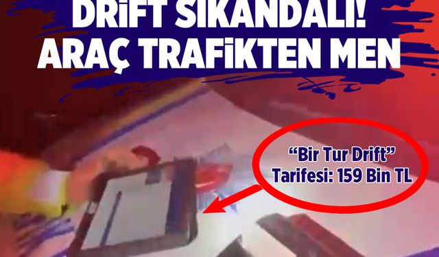 Kuzey çevre yolu’nda drift skandalı! Araç trafikten men
