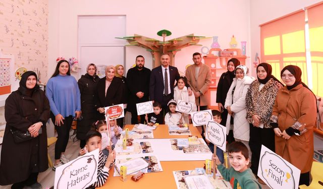 Başkan Toptaş’a en anlamlı kutlama minik öğrencilerden geldi