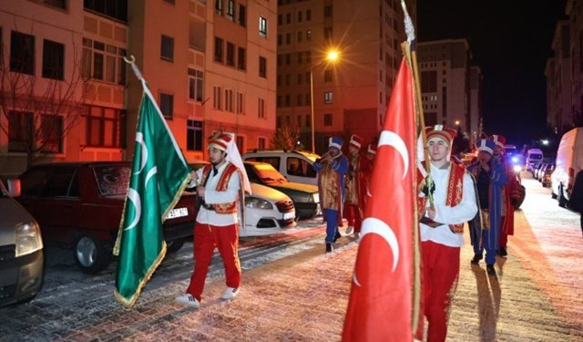 Nevşehir’de ilk sahura mehteranla kalktılar