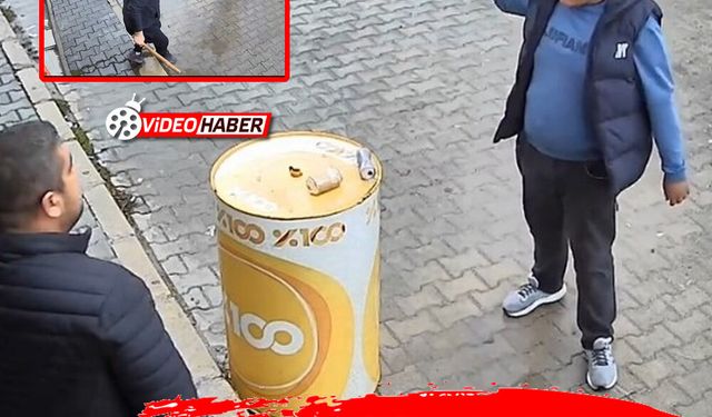 Tekel bayisinde dehşet: Varil ve taşlar havada uçuştu