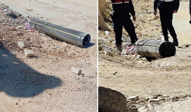 İran'dan atılan füze imha edildi, parçaları Gaziantep'te boş arazilere düştü