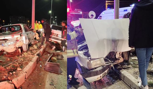 Kahramanmaraş'ta iki ayrı trafik kazasında, 5 kişi yaralandı