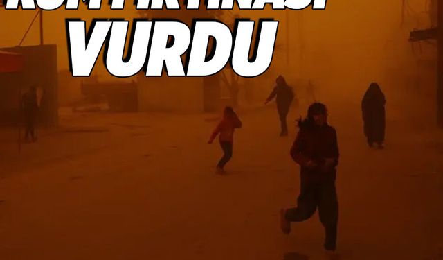 Gazze Şeridi'ni kum fırtınası vurdu!