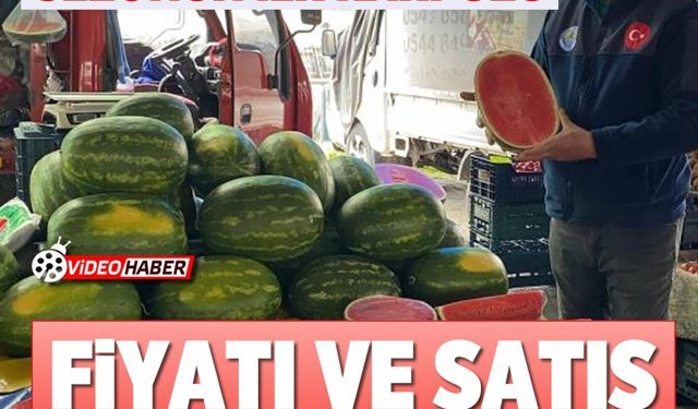 Mersin’de sezonun ilk karpuzu Fiyatı ve satış şekli şaşırttı