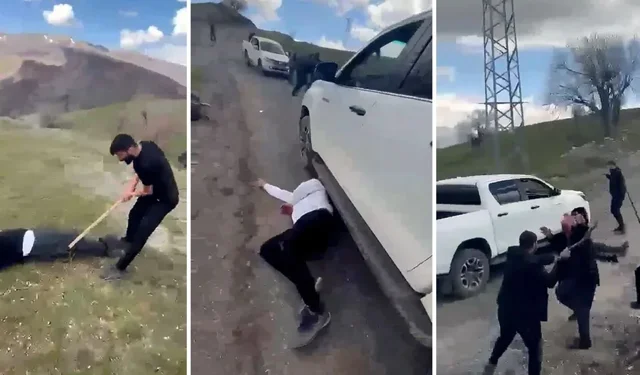 Barış için bir araya gelen iki ailenin buluşması taşlı ve sopalı kavgaya dönüştü