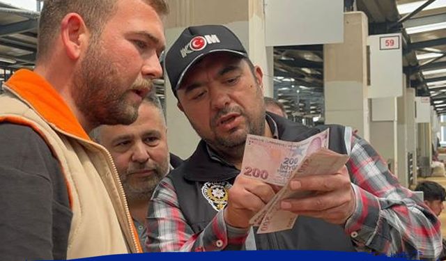 Polislerden kurban pazarı eğitimi: Tosun gerçek, Para da gerçek olsun