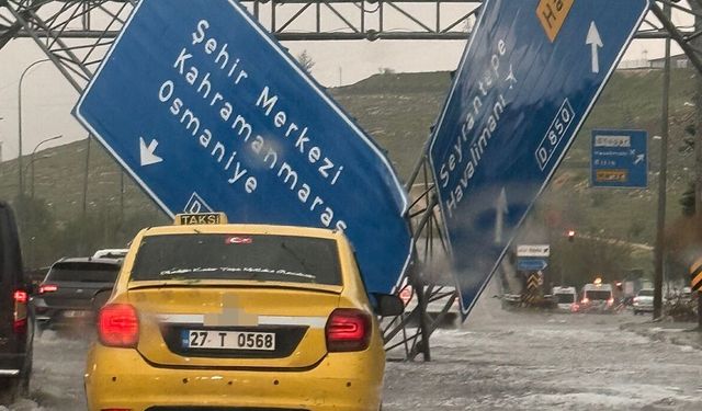 Yağmur, dolu, hortum! "Süper hücre" fırtınası şehri talan etti