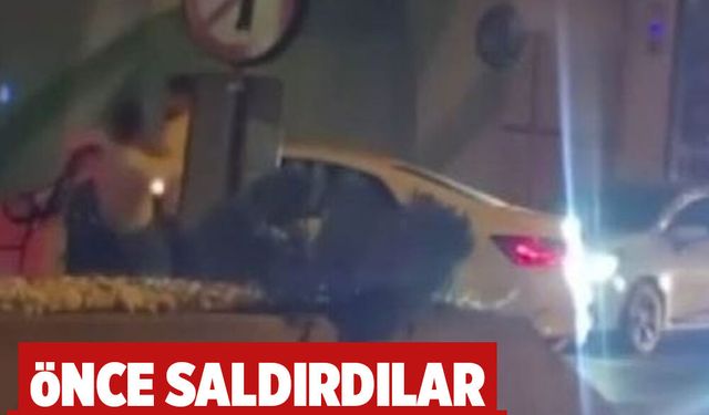 İstanbul'da yol kavgası kamerada! Saldırıp kaçtılar
