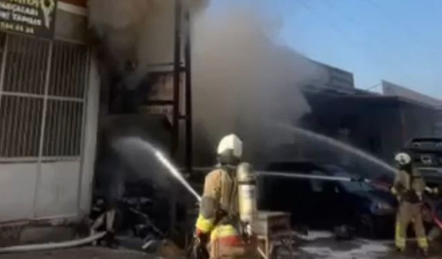 Kahramanmaraş'ta sanayi sitesinde yangın