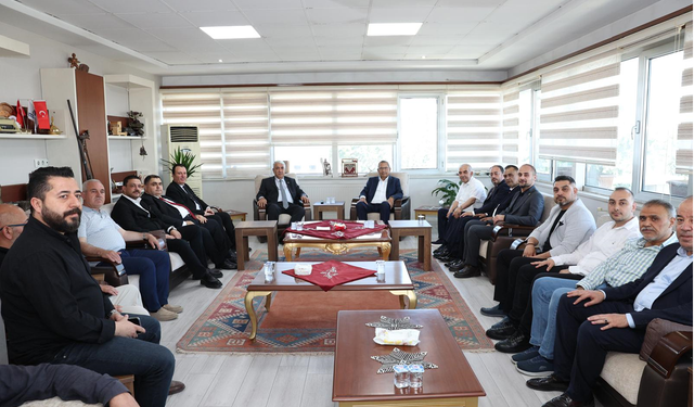 KMTSO’dan KMESOB Başkanı Ahmet Kuybu’ya hayırlı olsun ziyareti