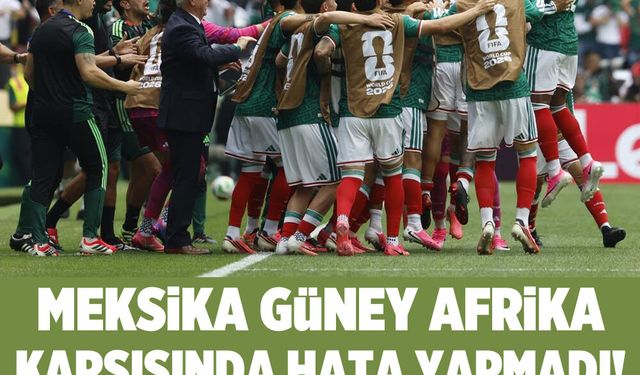 Meksika Güney Afrika arşısında hata yapmadı! 3 kırmızı kartlı çılgın açılış maçı