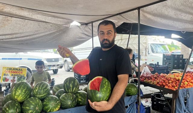 Karpuza vurup seçmek eskide kaldı: İyi karpuzun sırrı sapında gizli