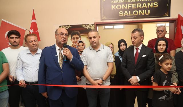 Dulkadiroğlu Belediyesi'nden Vefa: Şehit Kerem Erdem Güngör için anlamlı eser