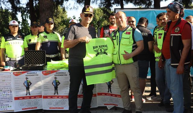 Kahramanmaraş'ta Jandarmadan motosiklet sürücülerine hayati eğitim