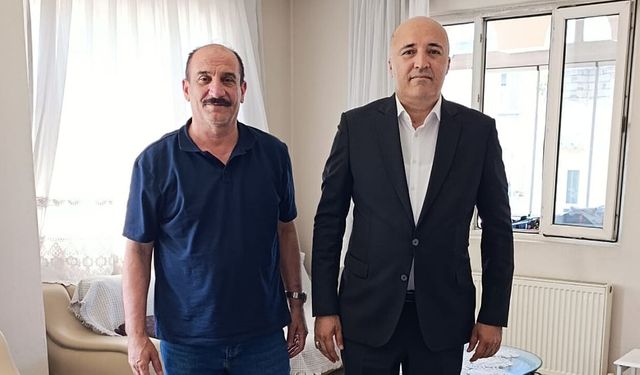 Mustafa Akpınar'dan Mustafa Karaaslan'a ziyaret