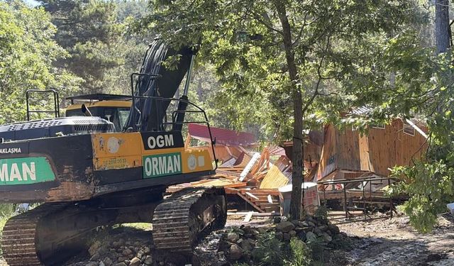 Orman arazisine inşa edilen 225 yapı için karar verildi