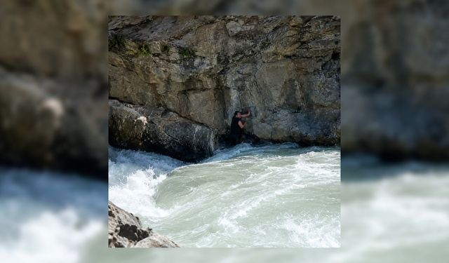 Kahramanmaraş'ta boğulmadan önce kayalıkta mahsur kalmış! İşte son anları