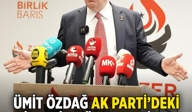 Ümit Özdağ AK Parti'deki liderlik mücadelesinde 'yeni grubu' açıkladı!