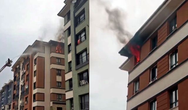 Kahramanmaraş'ta toplu konutta ikamet yangını