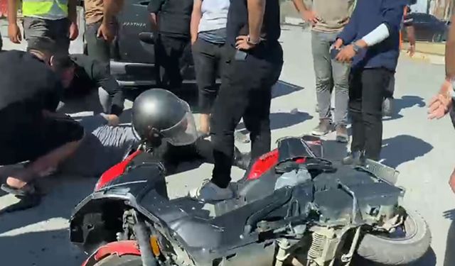Kahramanmaraş’ta motosiklet minibüsle çarpıştı