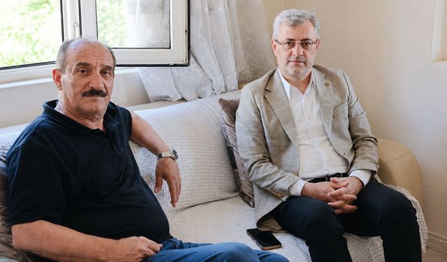 MHP İl Teşkilatından Mustafa Karaaslan'a geçmiş olsun ziyareti