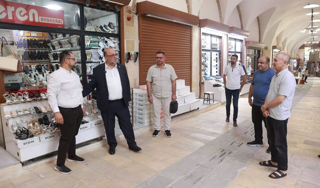 Akpınar’dan Tarihî Çarşı esnafına ziyaret