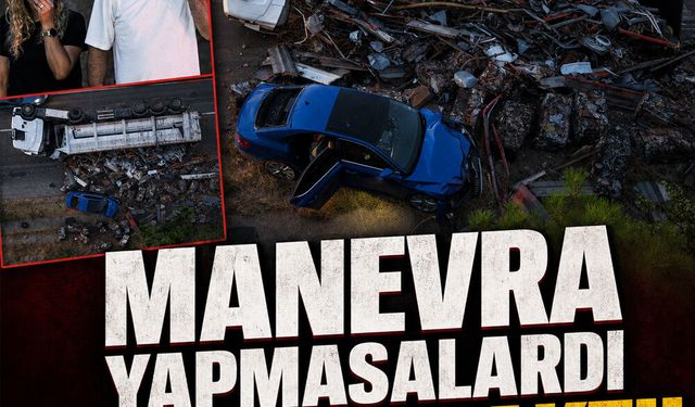 Kırıkkale'de feci tır kazası! Dorsenin altında kalmaktan son anda kurtuldular