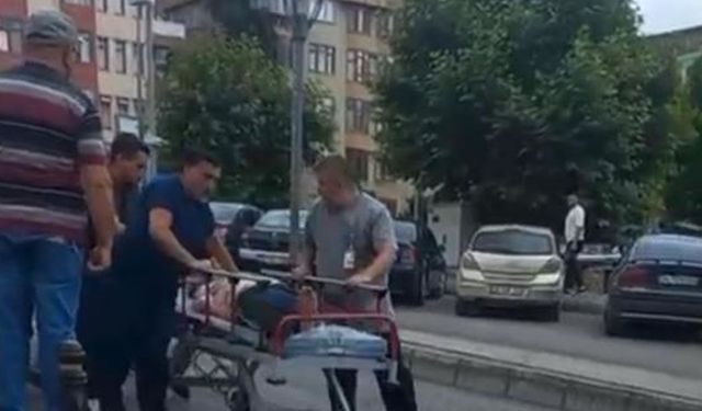 Tetkik sonuçlarını beklemeden ayrıldı, 20 metre sonra yığıldı